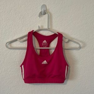 Adidas pink sports bra small
